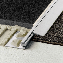 Schluter RENO-AV Tile to Carpet  / Vinyl Bar Milled Aluminium 1.0m Length